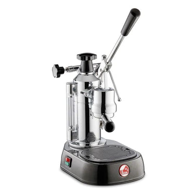 La Pavoni Europiccola - Chrome & Black EPBB-8 - www.yourespressomachines.com